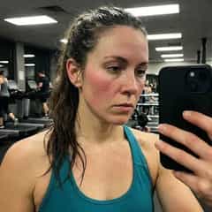 No Makeup Fitness Selfie