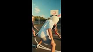a chase scene from a strong muscular female punk rock woman’s music music vid...