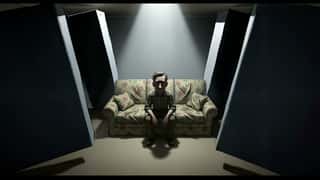 Simple Motion Prompt Slow descending crane from high overhead into the spotli...